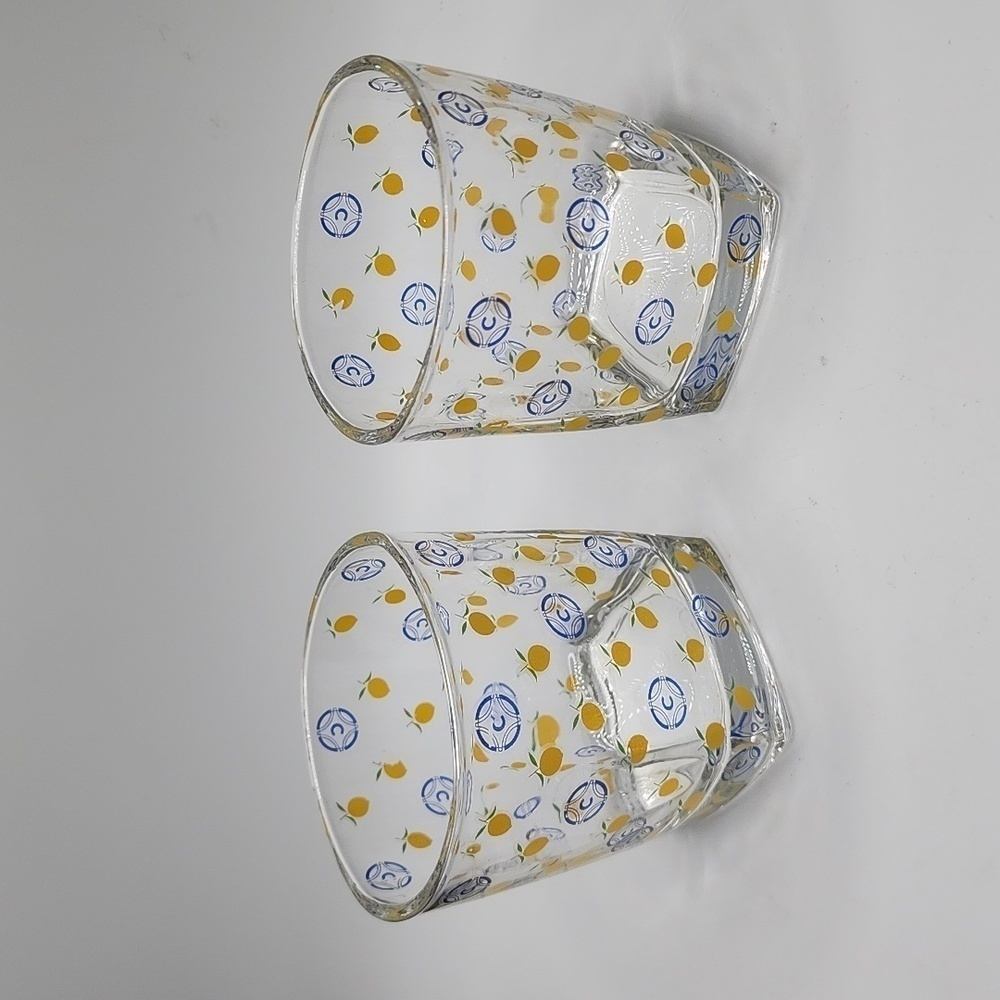 Caravella Limoncello Low Ball Glasses Barware Set of Two